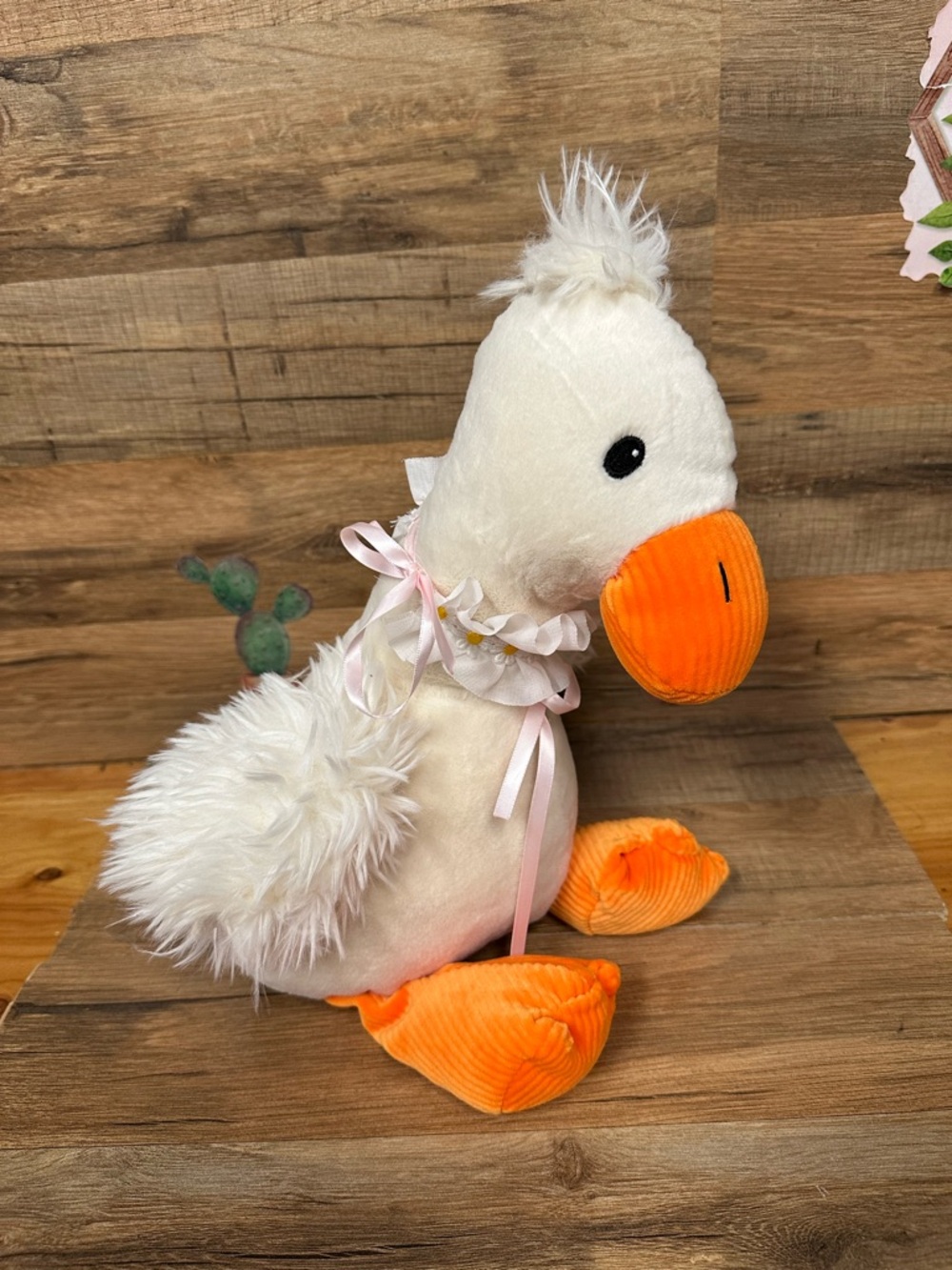Gigglescape Silly Goose Plush White Orange Feet Stuffed Geese